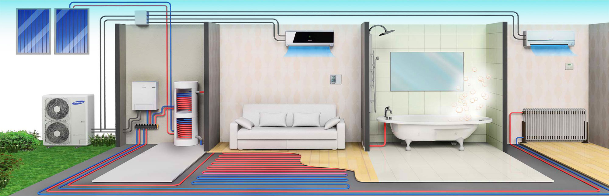 pompa di calore per residenziale dmt solar impianto fotovoltaico napoli, casoria, caserta, salerno, avellino, benevento partner tesla, maxeon sunpower, solaredge