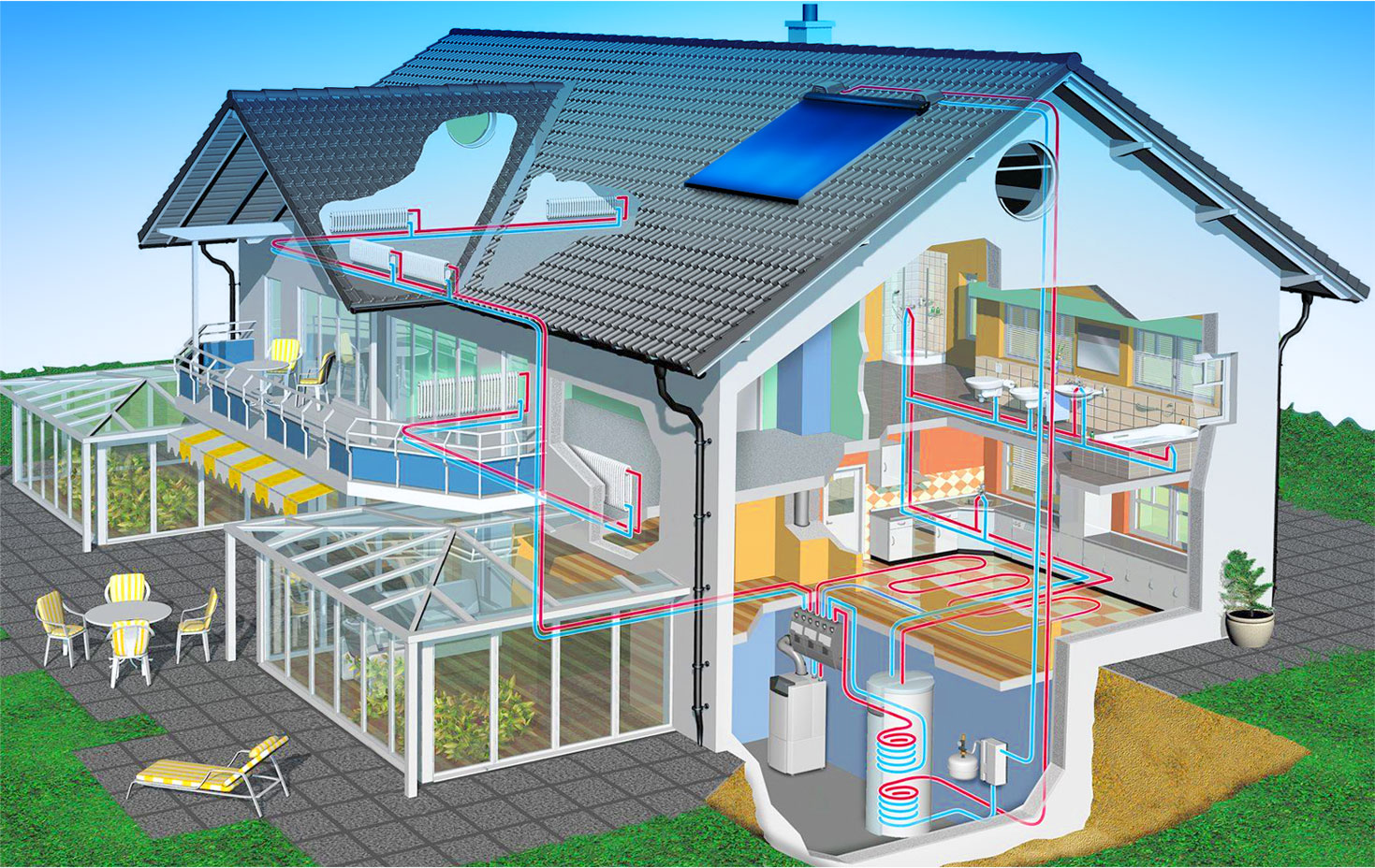 impianto solare termico per acqua calda per casa dmt solar impianto fotovoltaico napoli, casoria, caserta, salerno, avellino, benevento partner tesla, maxeon sunpower, solaredge