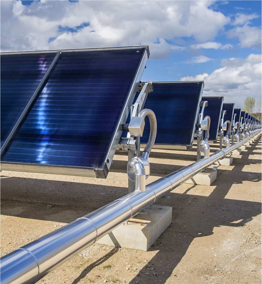 impianto solare termico per acqua calda per aziende dmt solar impianto fotovoltaico napoli, casoria, caserta, salerno, avellino, benevento partner tesla, maxeon sunpower, solaredge