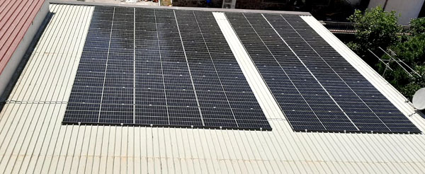 Impianto Fotovoltaico 65 kWp San Giuseppe Vesuviano, Napoli DMT Solar installatore certificato Tesla Powerwall e Sunpower Maxeon impianto fotovoltaico in Campania