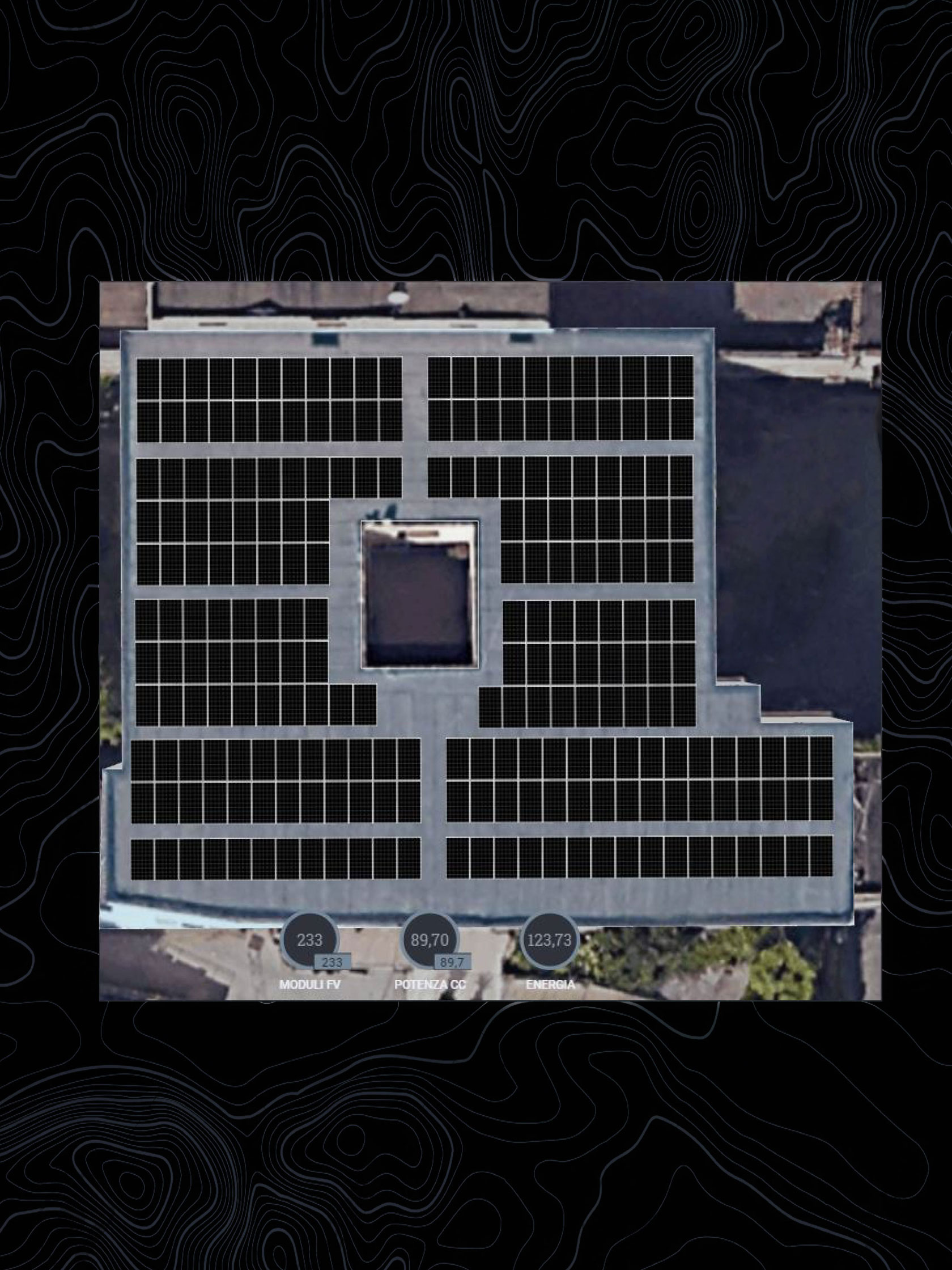 Impianto Fotovoltaico 90 kWp con ottimizzatori ed inverter SolarEdge + 3 batterie Tesla 42 kWh di accumulo installato a Caivano, Napoli dall'azienda DMT Solar installatore certificato Tesla Powerwall e Sunpower Maxeon impianto fotovoltaico in Campania