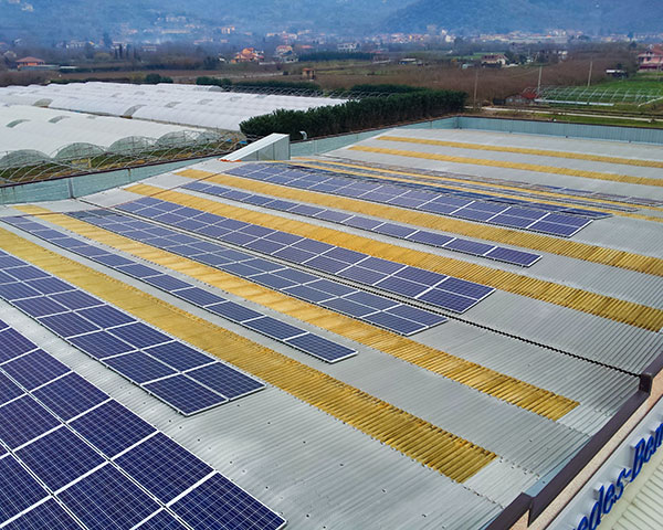 Impianto Fotovoltaico 60 kWp Montoro Avellino DMT Solar installatore certificato Tesla Powerwall e Sunpower Maxeon impianto fotovoltaico in Campania
