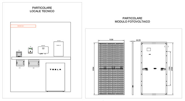 Impianto Fotovoltaico 6 kWp + batterie Tesla 14 kWh installato a Caivano, Napoli dall'azienda DMT Solar installatore certificato Tesla Powerwall e Sunpower Maxeon impianto fotovoltaico in Campania, Lazio, Molise, Lombardia, Piemonte, ITALIA