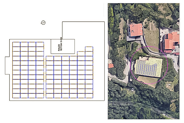 Impianto Fotovoltaico 40 kWp installato a Castellammare di Stabia, (NA) dall'azienda DMT Solar installatore certificato Tesla Powerwall e Sunpower Maxeon impianto fotovoltaico in Campania, Lazio, Molise, Lombardia, Piemonte, ITALIA